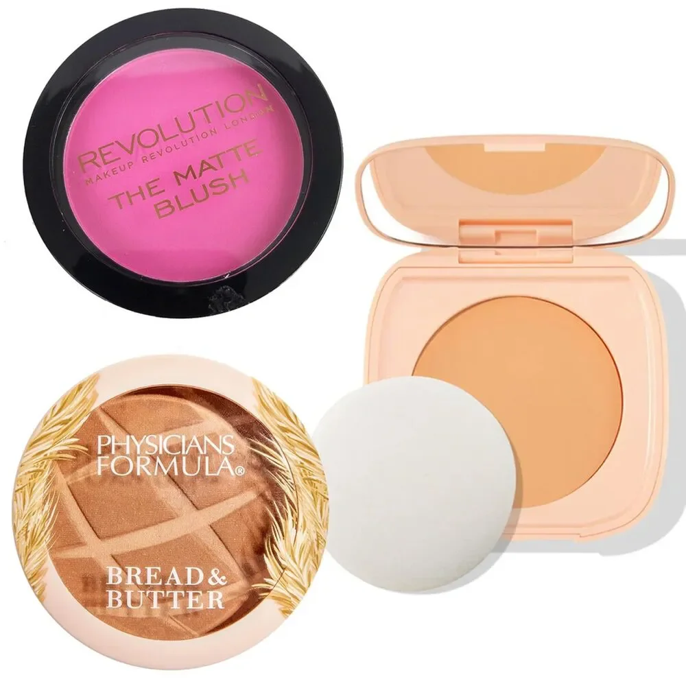 NIB Face Powder (Light 8), Blush, & Bronzer - Complexion Bundle - Picture 1 of 13